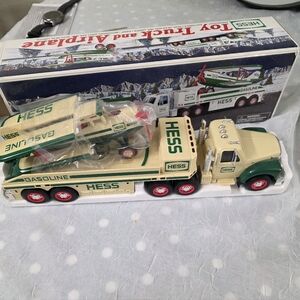 Vintage HESS Toy Truck and Airplane 2002 New In Box.